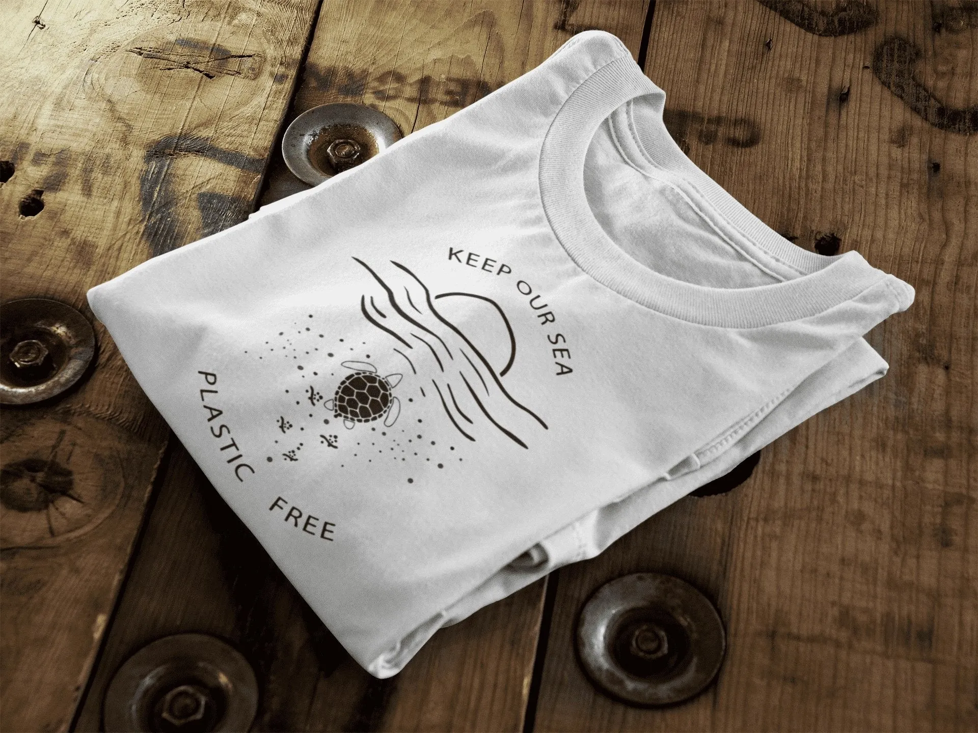 Keep Our Sea Plastic Free || Organic Cotton || Vegan Unisex T-Shirt