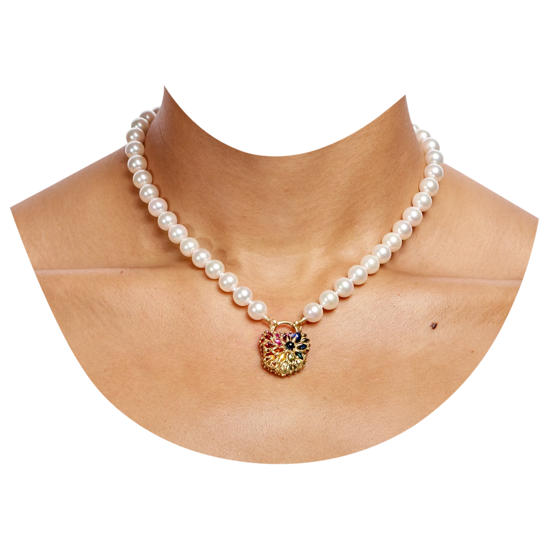 Large White Hanadama Akoya Pearl Strand - Made to Order