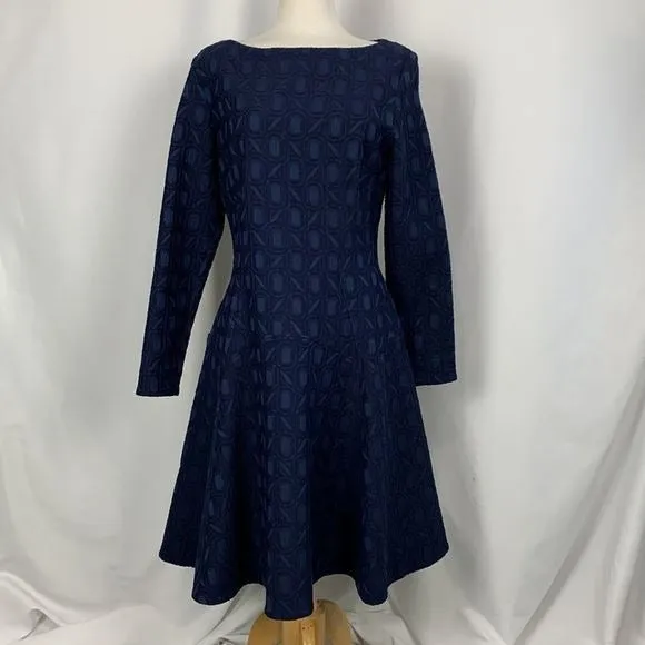 Lela RoseNWT Navy Brocade Dress