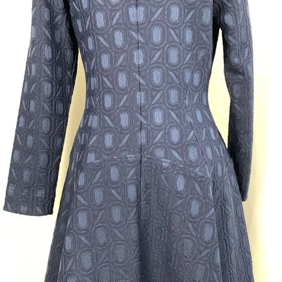 Lela RoseNWT Navy Brocade Dress