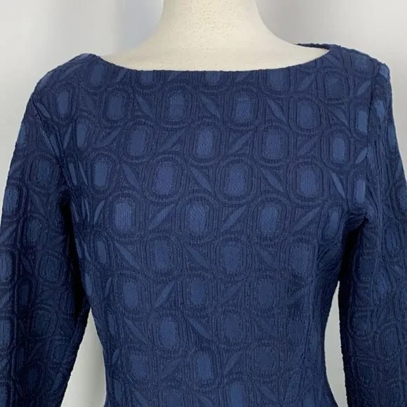 Lela RoseNWT Navy Brocade Dress