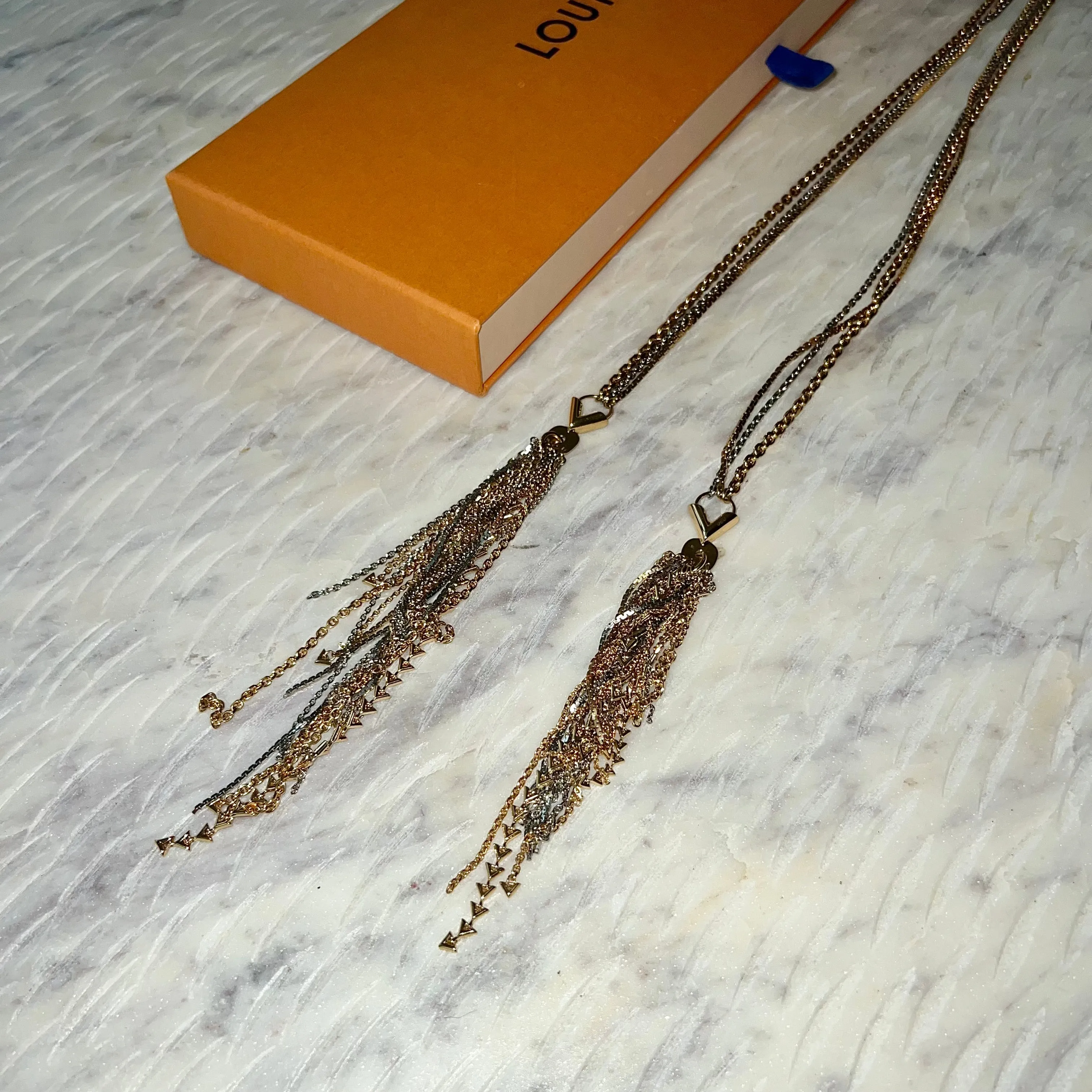 Louis Vuitton Long Fringe Necklace