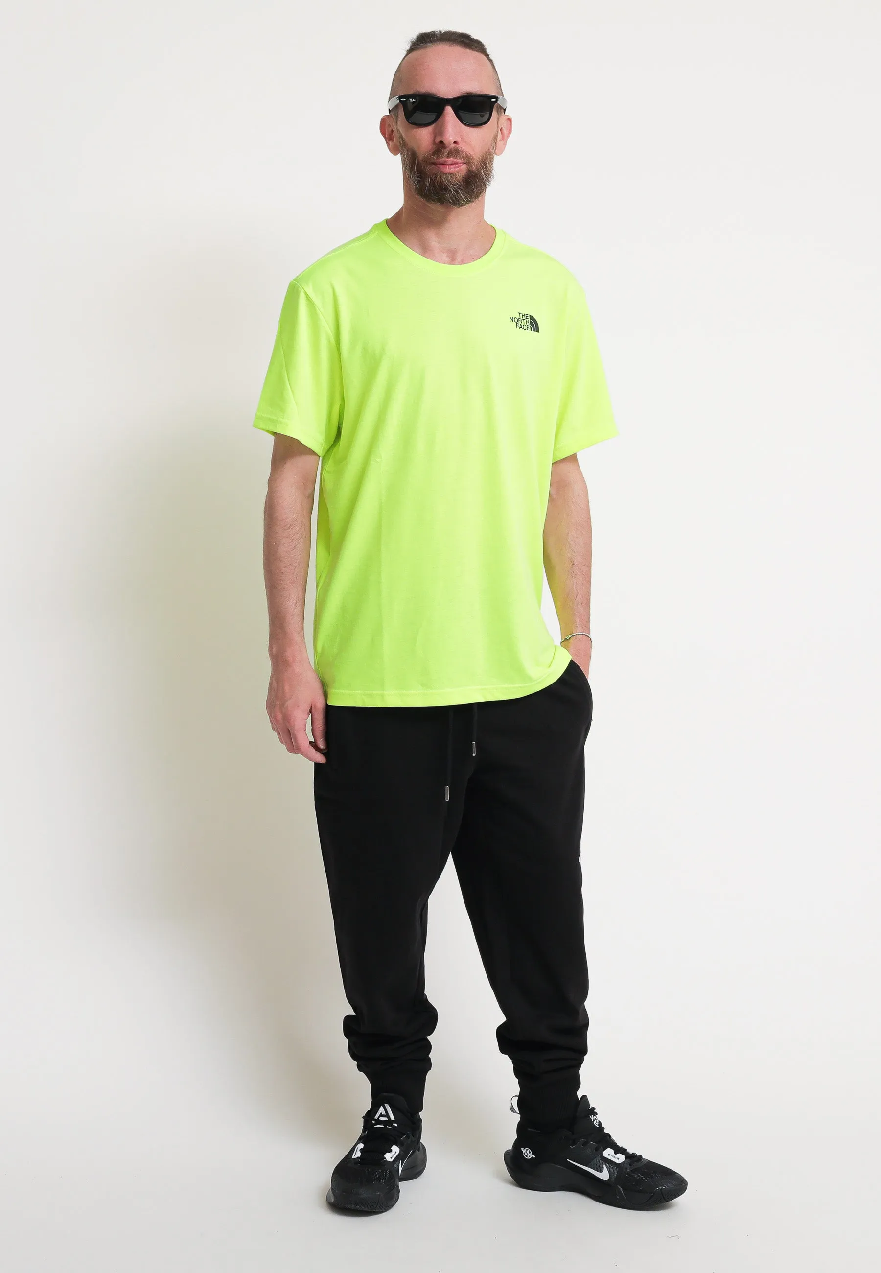 M S/S Red Box Tee - Led Yellow/Tnf Black