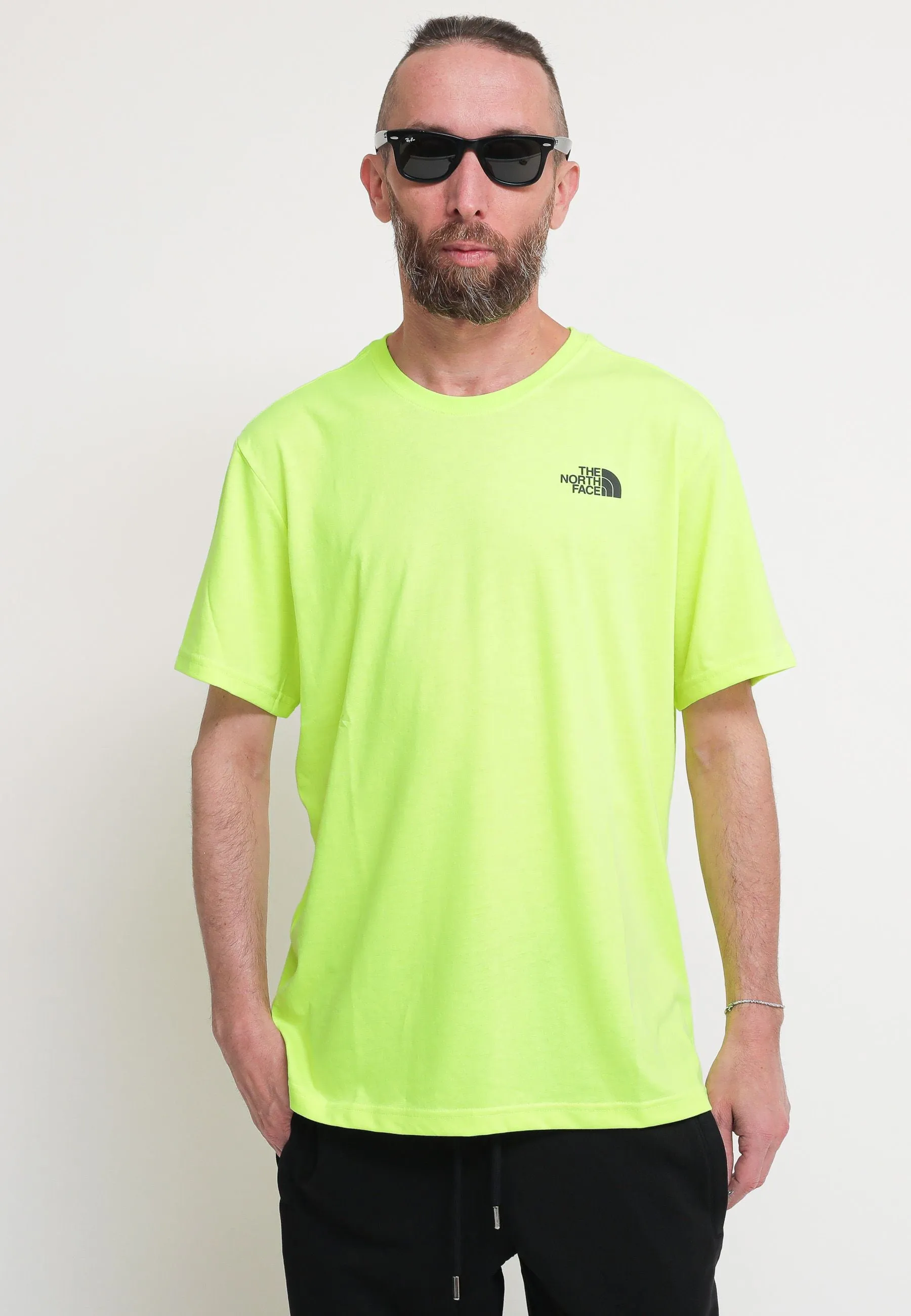 M S/S Red Box Tee - Led Yellow/Tnf Black