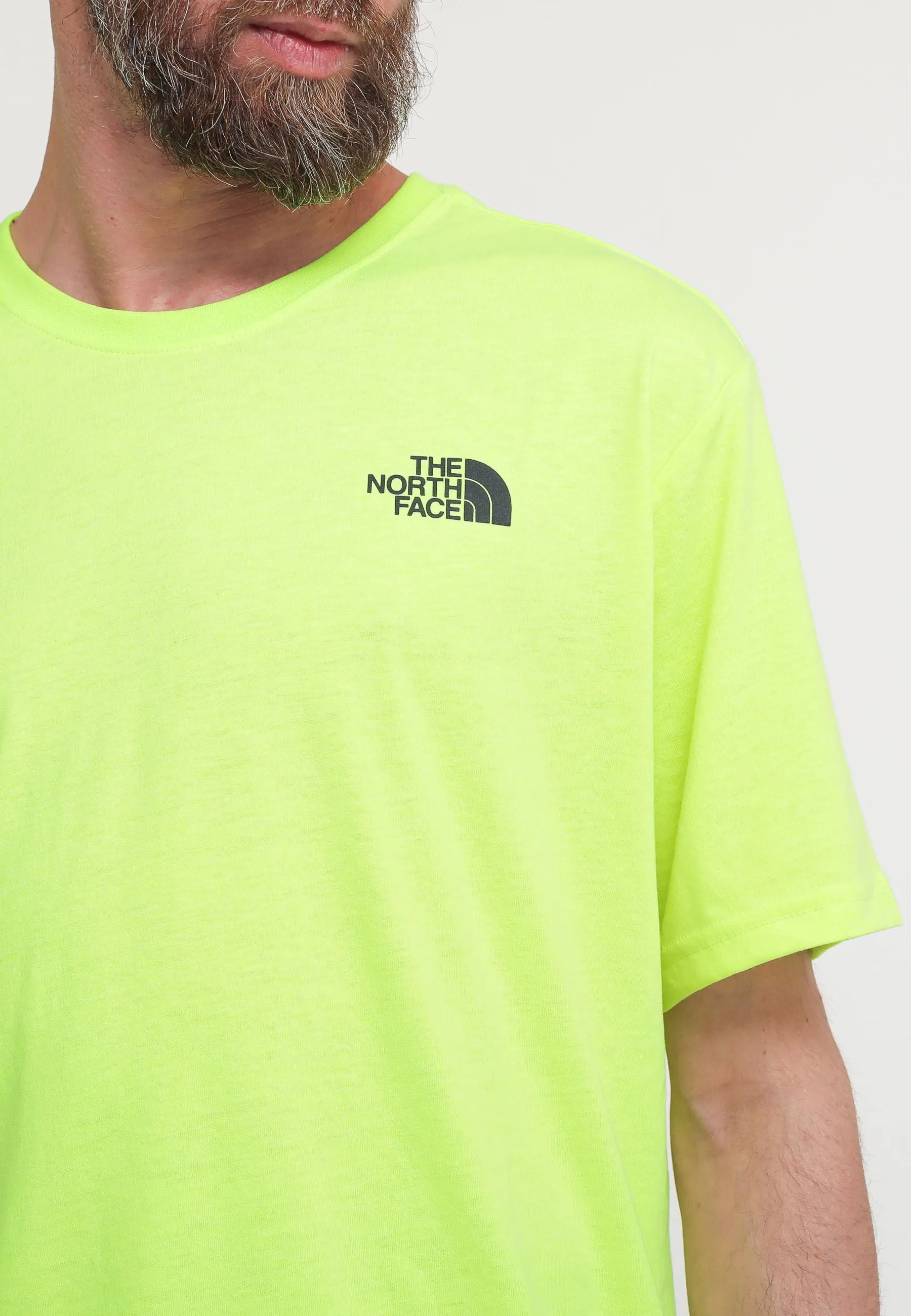 M S/S Red Box Tee - Led Yellow/Tnf Black