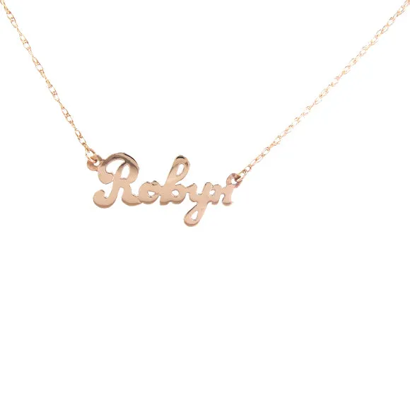 Metal Nameplate Necklace (WS)