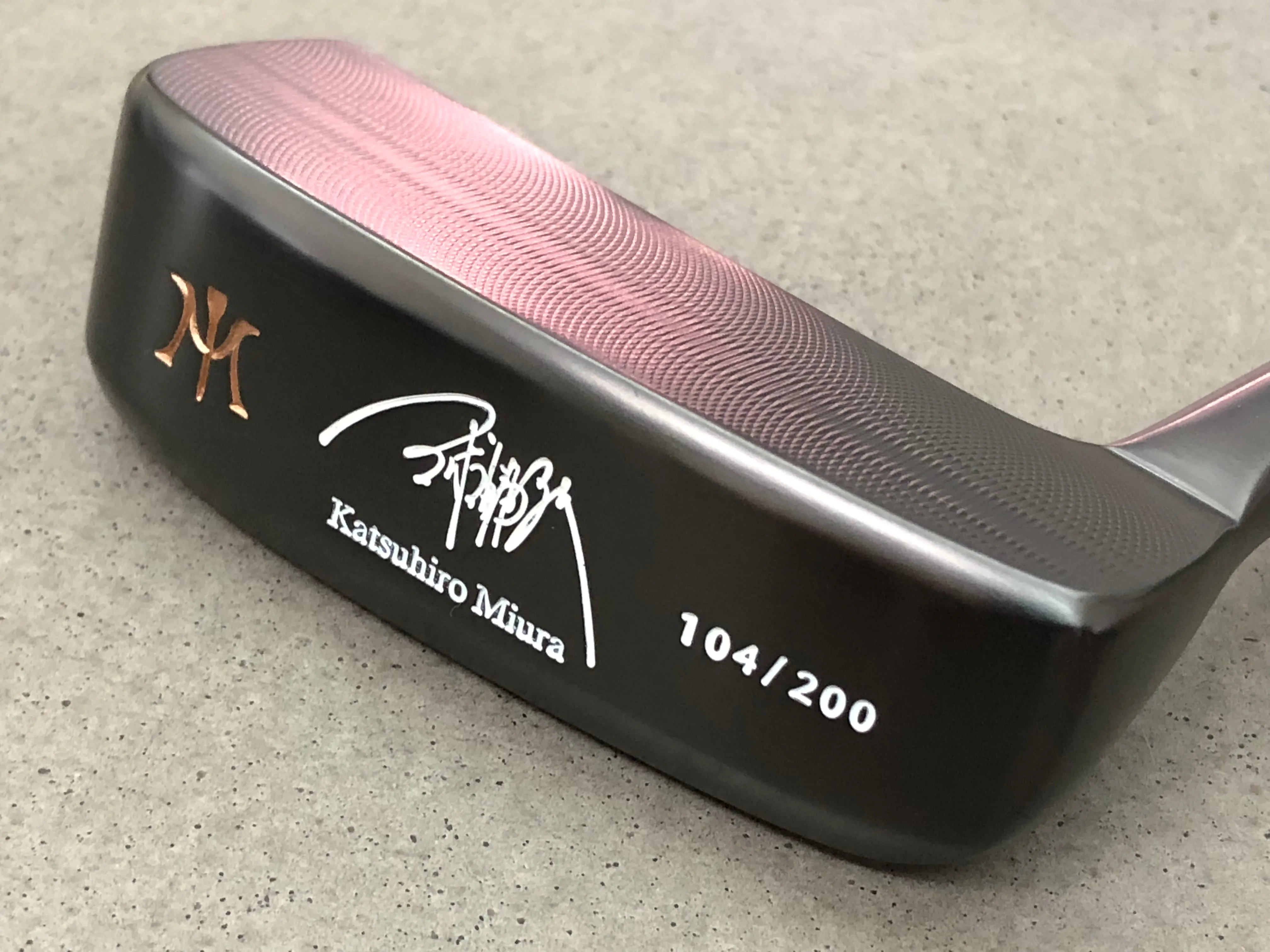 Miura Golf KM-008 Katsuhiro Edition Limited Black Boron Putter 1 of 200