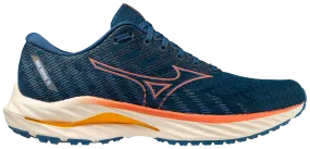 Mizuno Wave Inspire 19 (D Width) - Blue Opal/Tigerlily/Zinnia (Mens)