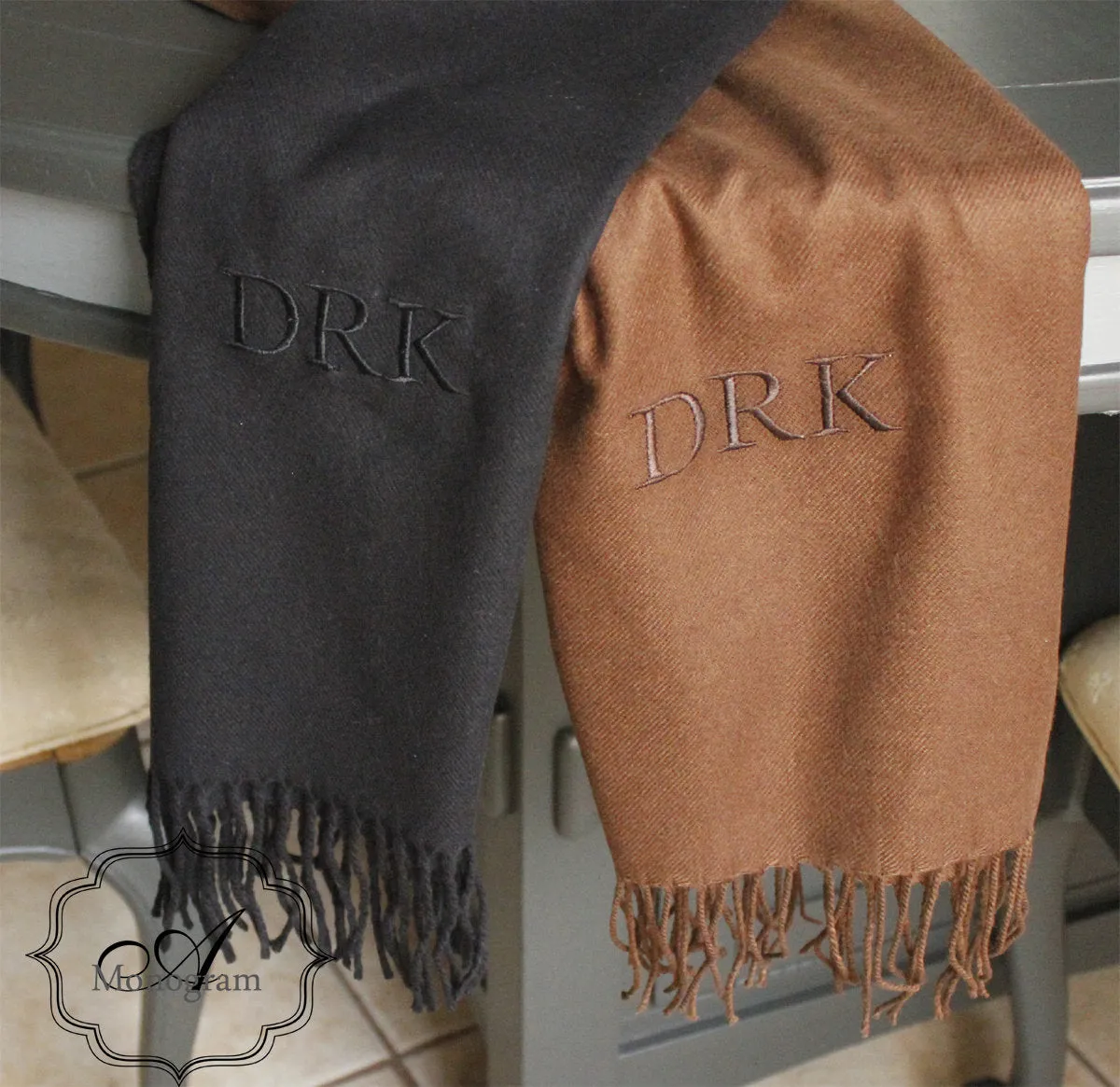 Monogrammed Scarf Personalized Gifts for Men