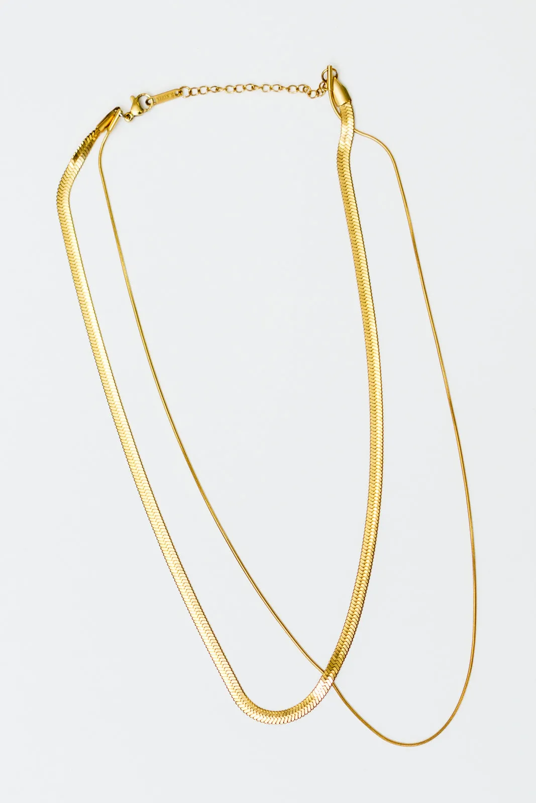 Noontide Double Chain Necklace