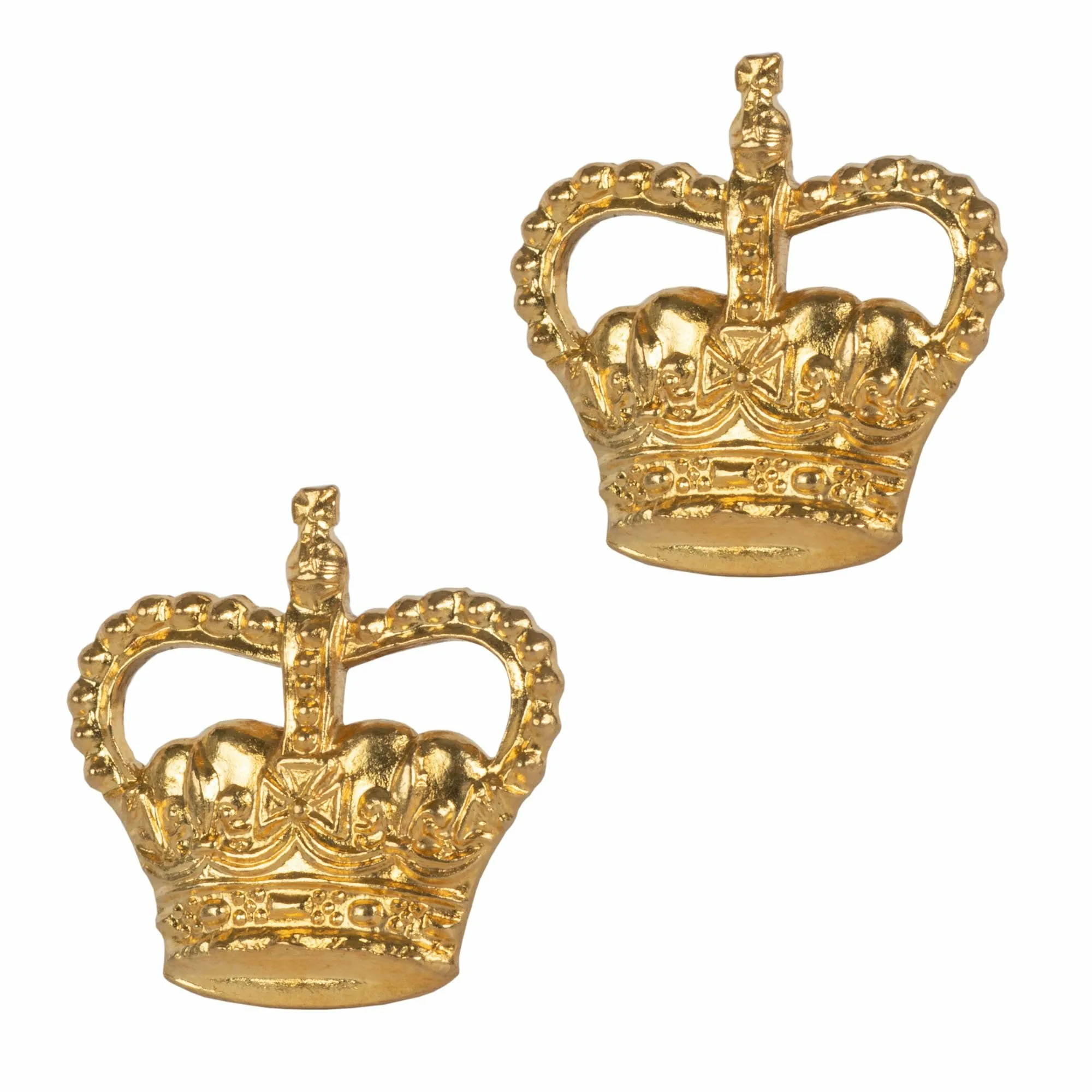 Officers Rank Crown - KRH - Brass - Screw Fitting