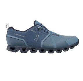 On Running Men's Cloud 5 Waterproof Shoes - Metal / Navy