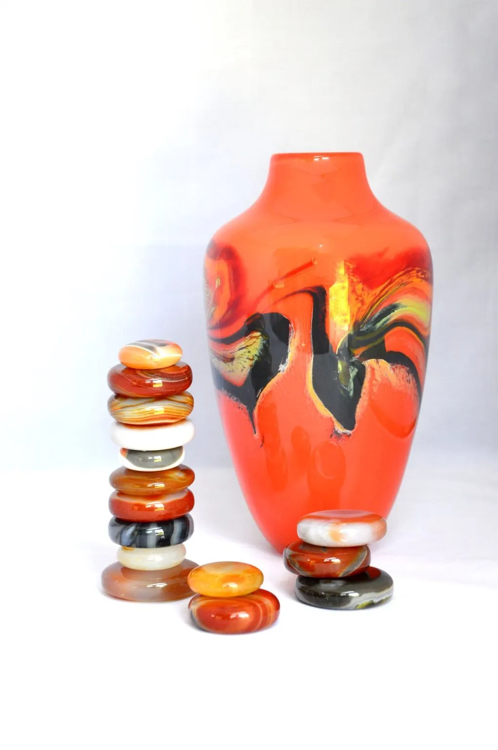 Opposites Attract Carnelian Stacking Stone