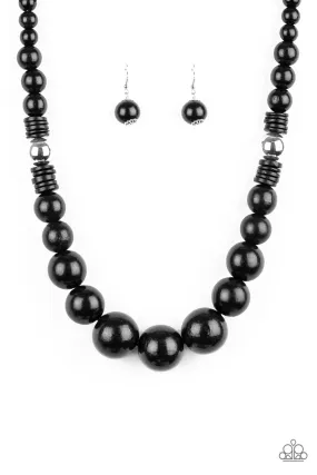 Paparazzi Panama Panorama - Black Necklace