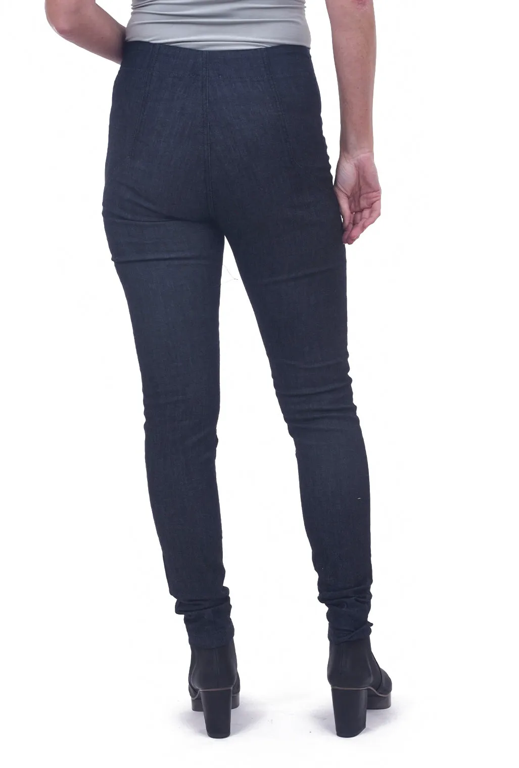 Parallel Zip Jeans, Denim