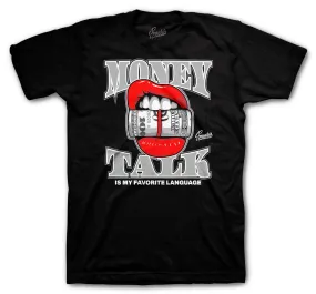 Retro 12 Playoff Shirt - Money Talk - Black