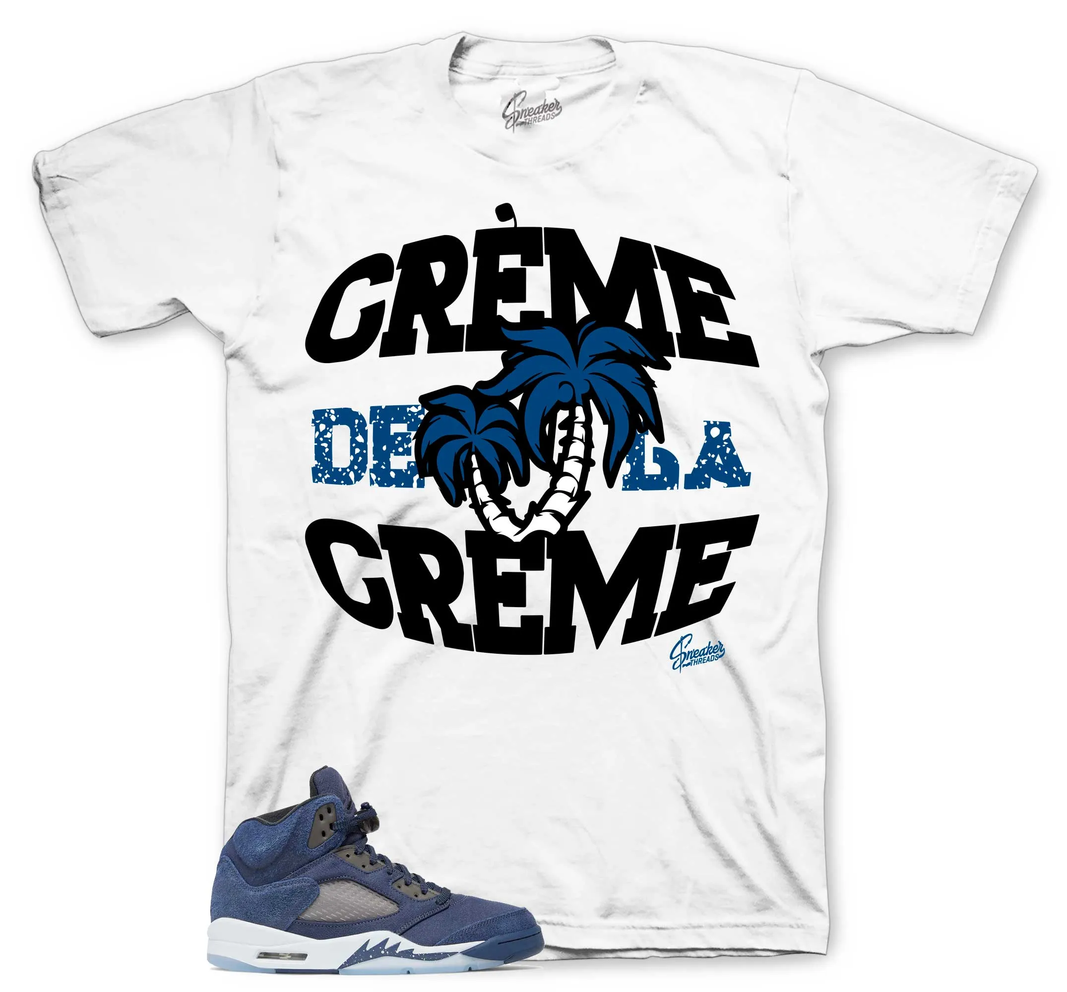 Retro 5 Midnight Navy Creme Shirt