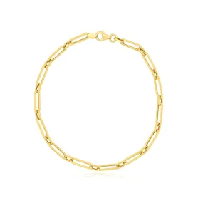 Round Link Paperclip Bracelet