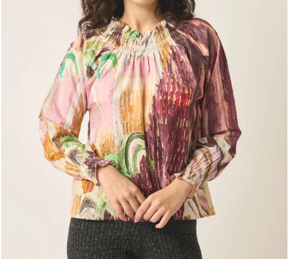 Rowena shirred blouse