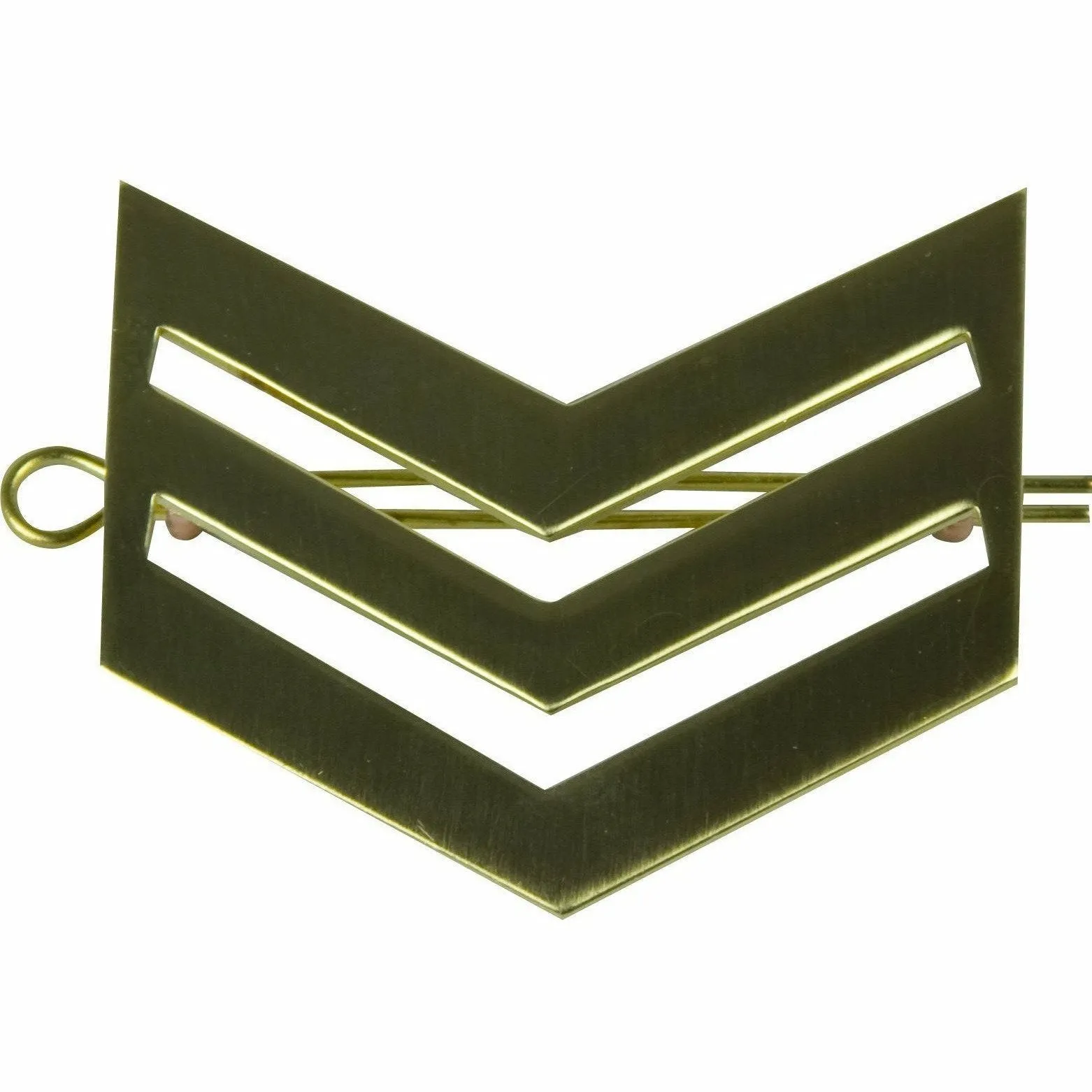 Sgt Brass Chevrons with Shanks