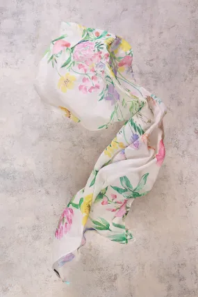 Spring Garden Cotton Scarf