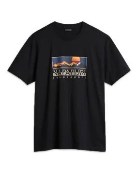 T-Shirt Uomo Napapijri S-Freestyle SS Black