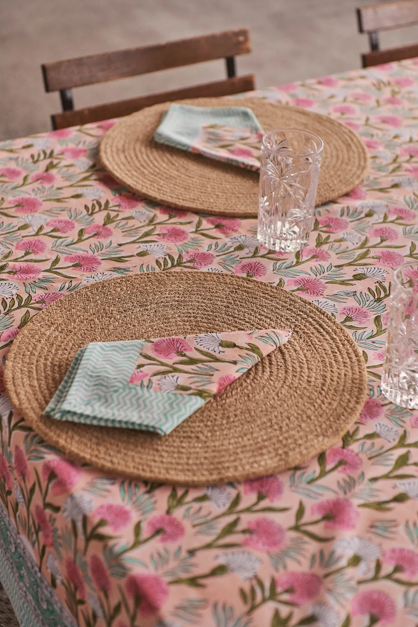 Tablecloth & Napkin Set Fairy Clock