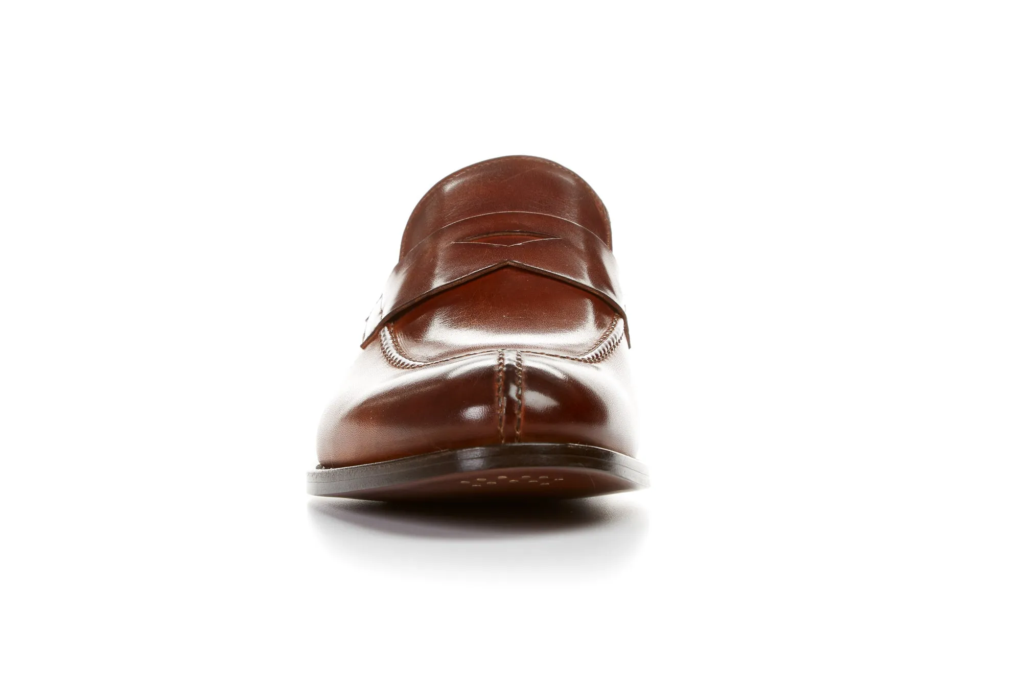 The Redford Split-Toe Penny Loafer - Havana Brown