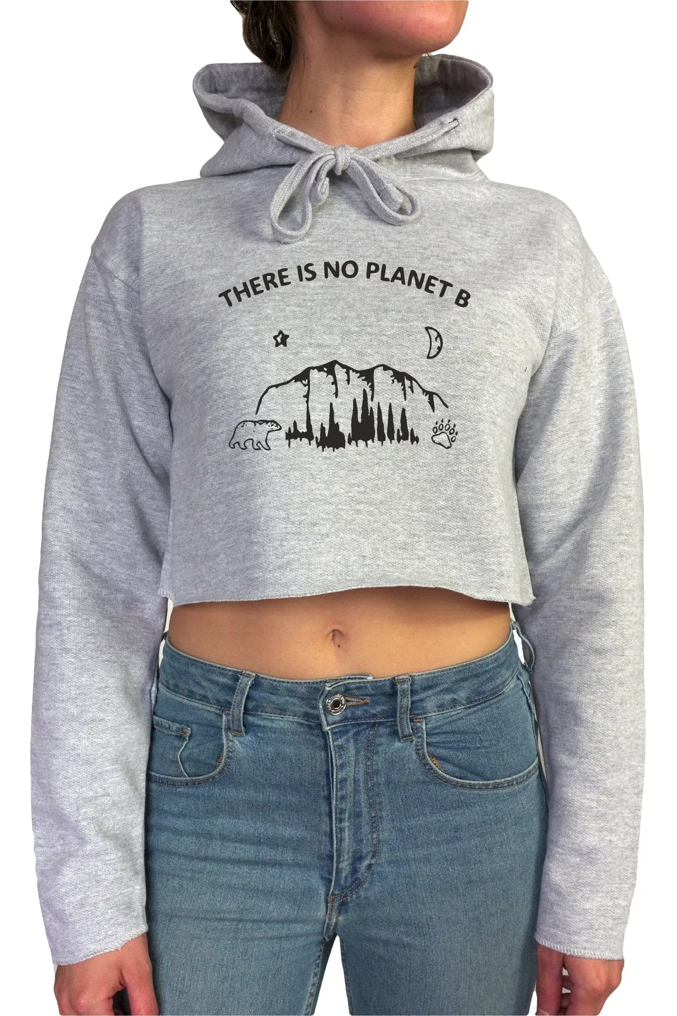 There's no Planet B || Organic Cotton || Crop Hoodie