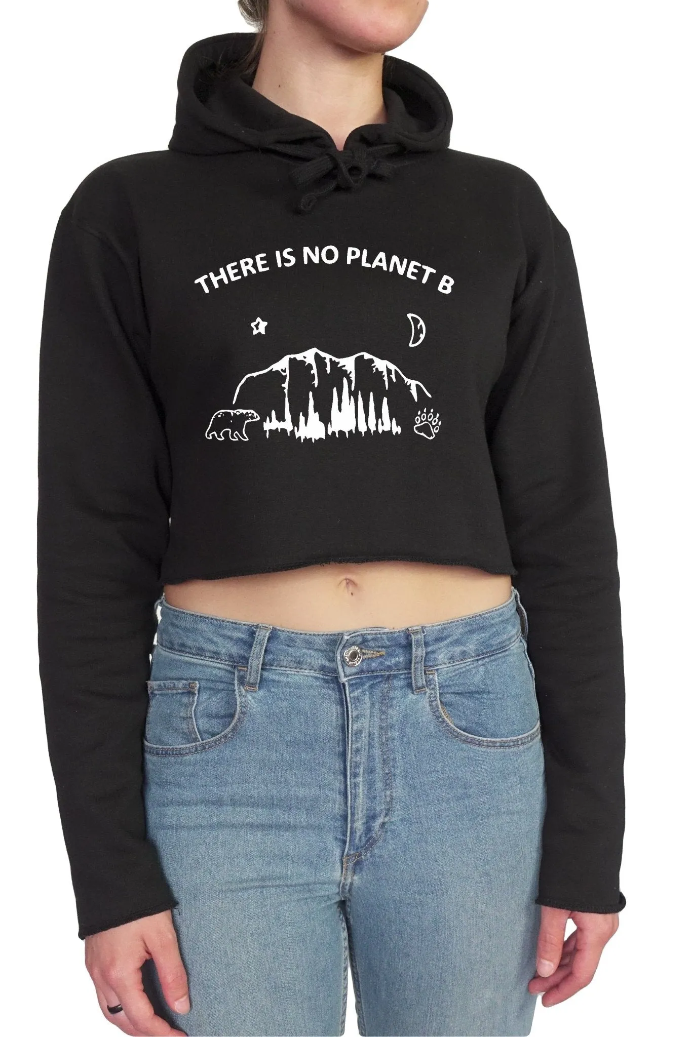 There's no Planet B || Organic Cotton || Crop Hoodie