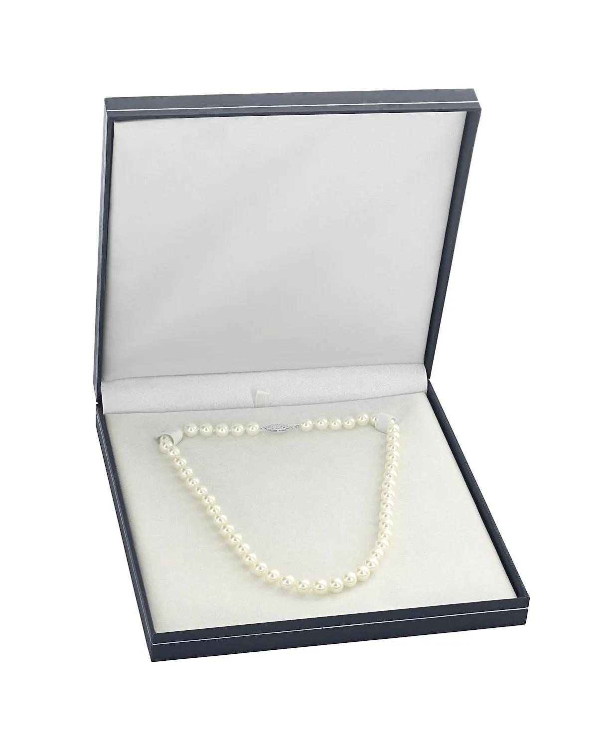 White Japanese Akoya Opera Length Pearl Necklace, 8.5-9.0mm