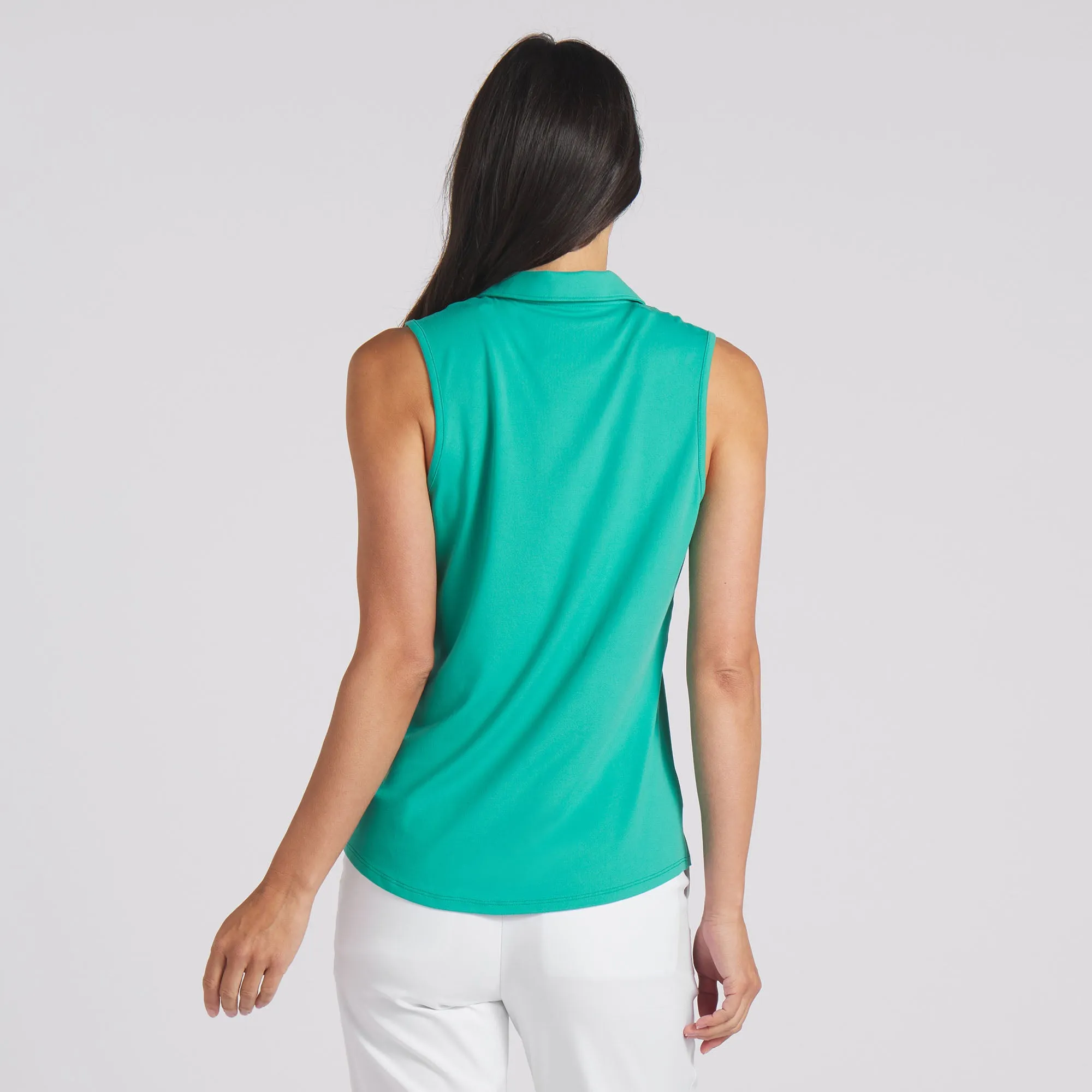 Women's CLOUDSPUN Piped Sleeveless Golf Polo