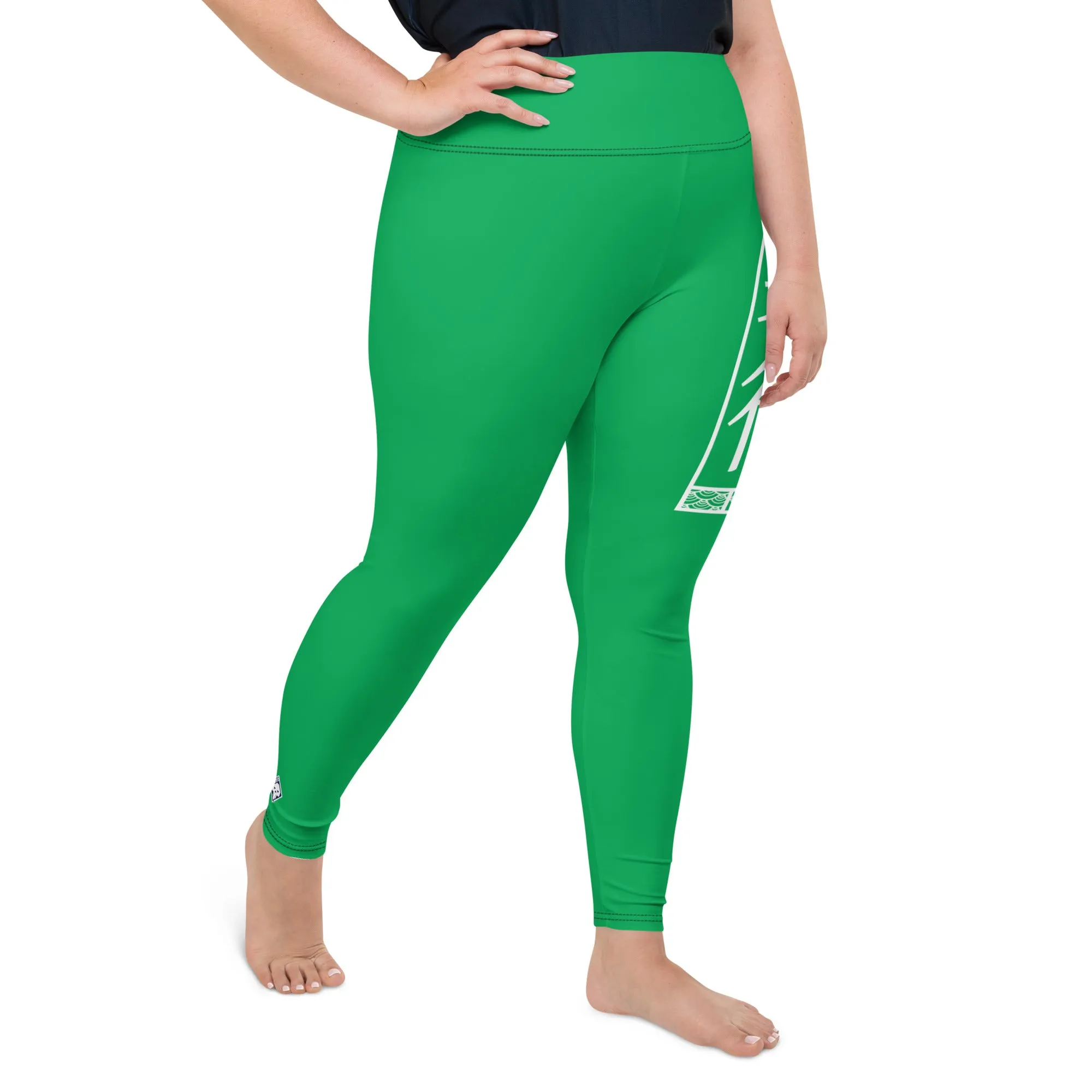 Women's Plus Size Yoga Pants Workout Leggings For Jiu Jitsu 009 - Jade