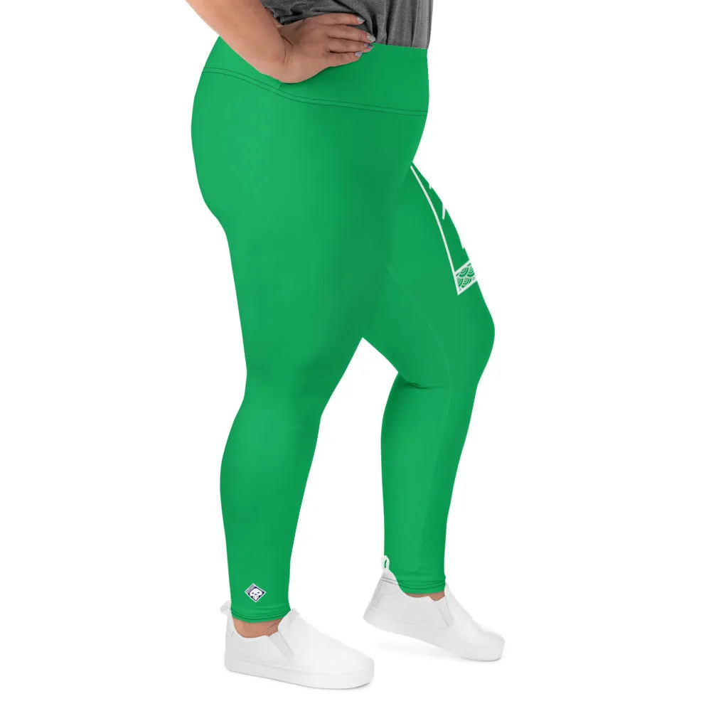 Women's Plus Size Yoga Pants Workout Leggings For Jiu Jitsu 009 - Jade