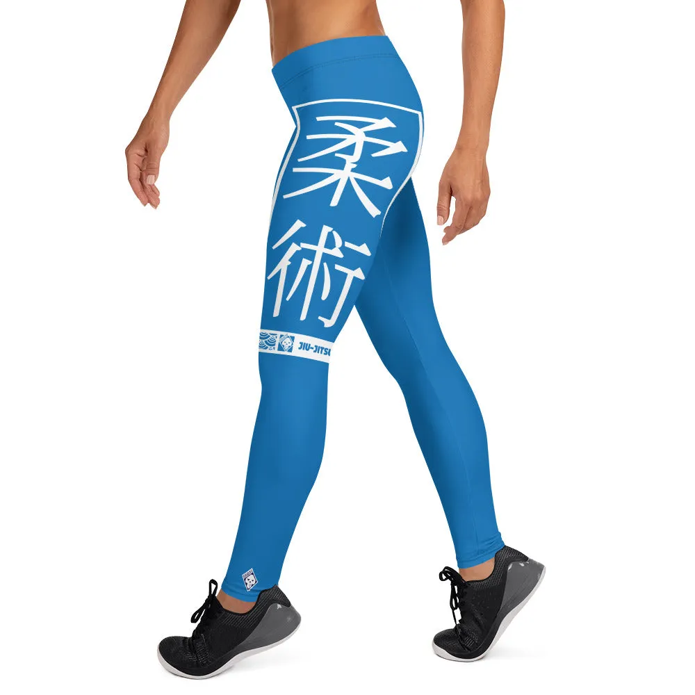 Women's Yoga Pants Workout Leggings For Jiu Jitsu 004 - Azul