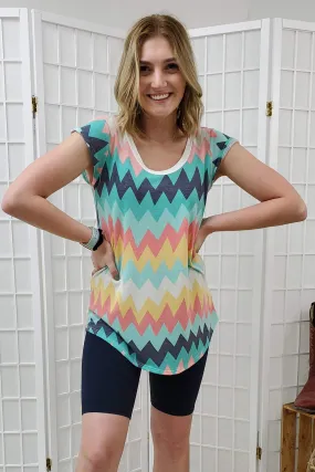 Yvonne Chevron Top