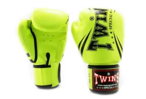 泰拳拳套 Thai Boxing Gloves : TWINS SPECIAL FBGVS3-TW6 LIGHT  GREEN